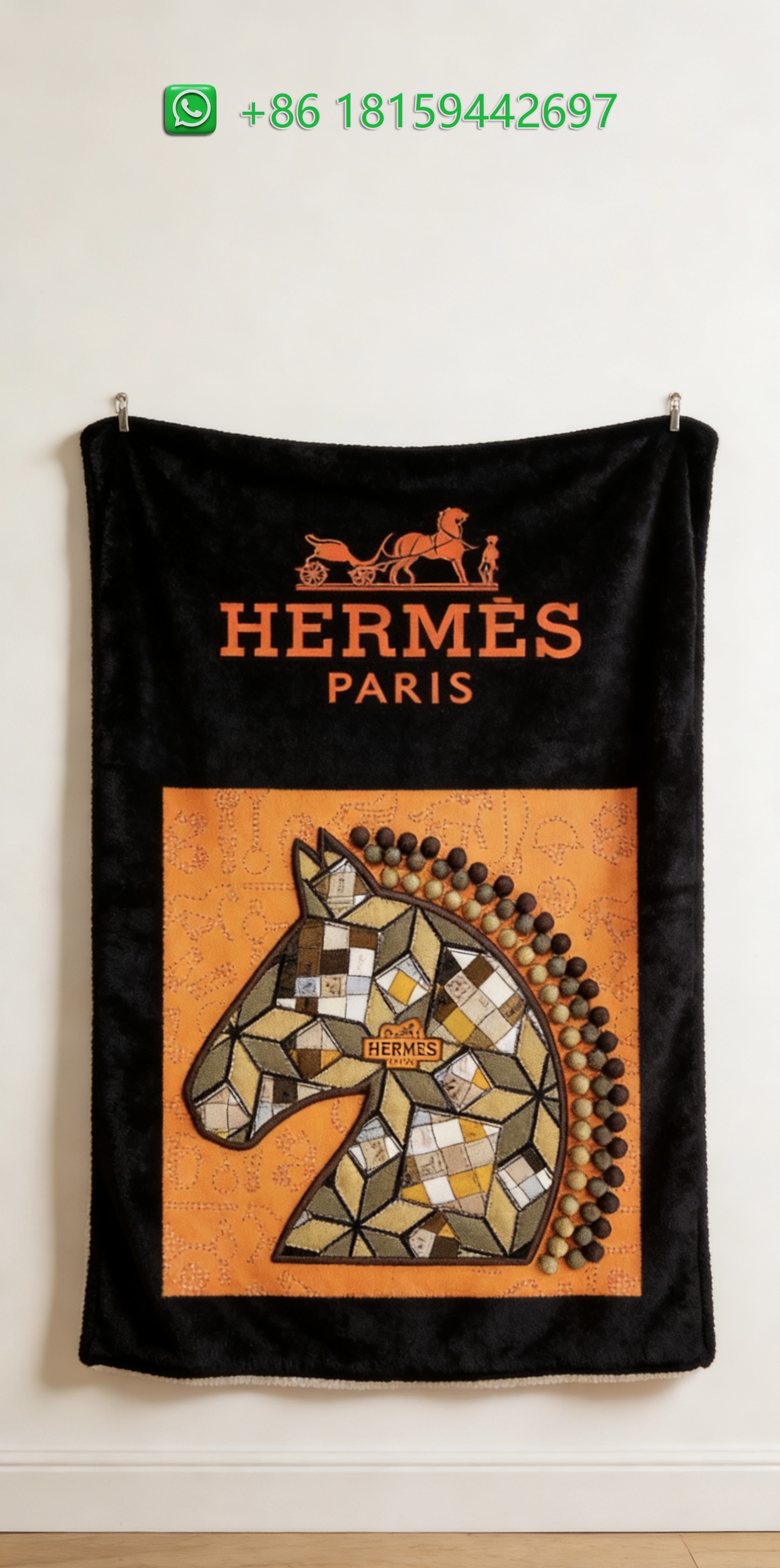 Hermes Throw Blankets